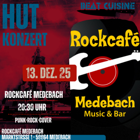 Veranstaltung: Beat Cuisine - Live Musik im Rockcafé Rockcafe Beat Cuisine 2025
